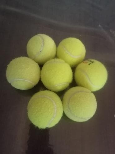 Tennis topları dəsti - Miqdar: 7 ədəd - Rəng: neon sarı - Standart — 2