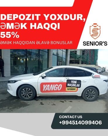 sədərək iş: Taksi sürücüsü tələb olunur, Nəqliyyat vasitəsi verilir, Həftəlik ödəniş, 1-2 illik təcrübə — 1
