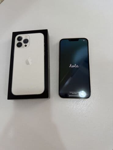 Mətbəx texnikası: IPhone 13 Pro Max, 256 GB, Matte Silver, Zəmanət, Barmaq izi, Face ID — 1