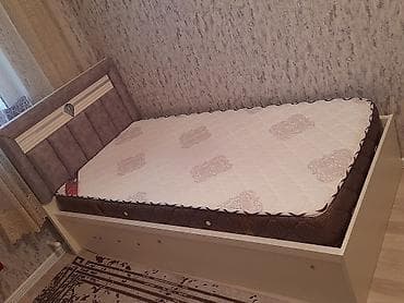 2ci el mebeller: Təknəfərlik çarpayı, Bazalı, Matras ilə, Siyirməsiz — 2