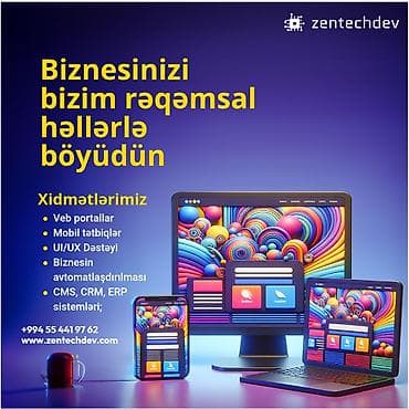 Xidmətlər: 🚀 ZentechDev — 9 illik təcrübəyə malik komanda olaraq biznesiniz üçün — 1