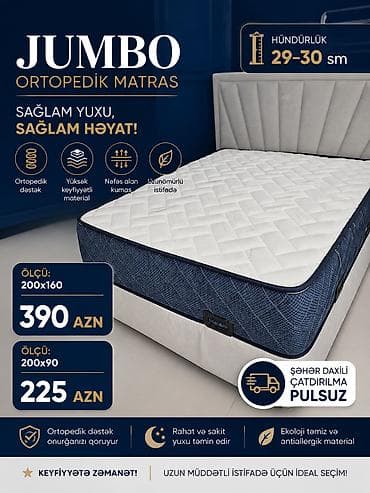 dest: Yeni, Ortopedik matras, İki nəfərlik — 1