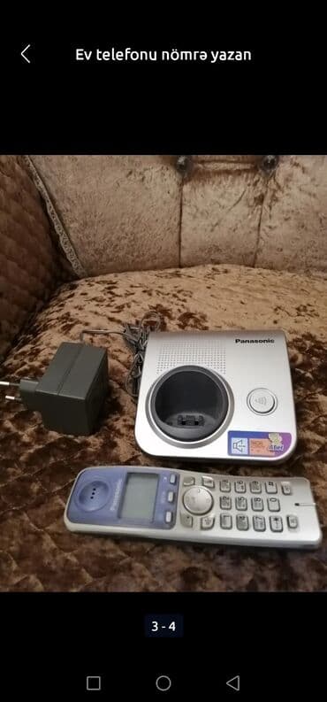 internet nomreleri: Stasionar telefon Panasonic, Simsiz, Yeni, Pulsuz çatdırılma — 2