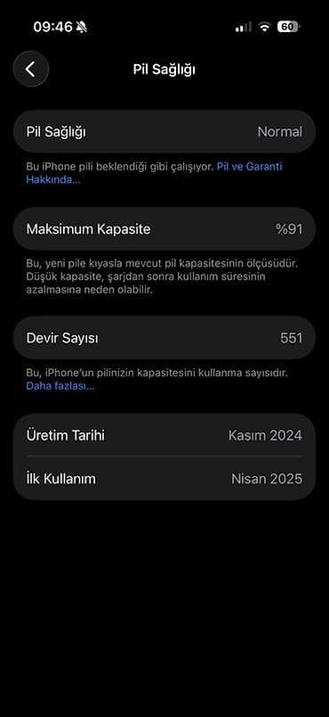 wi və sa: IPhone 16 Pro, 256 GB, Qara — 2