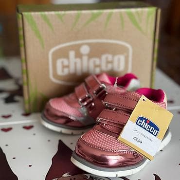 krosovkalar: Rəng - Çəhrayı Krossovkalar, Chicco, Ölçü: 18, Qız üçün — 1