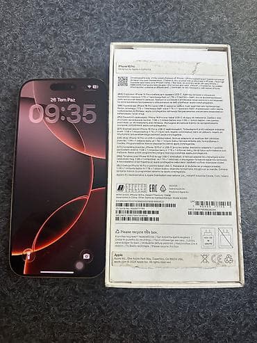 Elektronika: IPhone 16 Pro, 128 GB, Desert Titanium, Barmaq izi, Face ID — 6