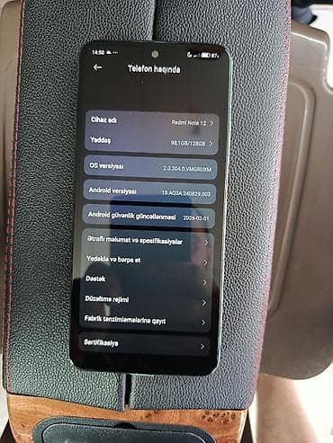 macbook 12: Redmi Note 12, 128 GB, rəng - Yaşıl, Sensor — 5