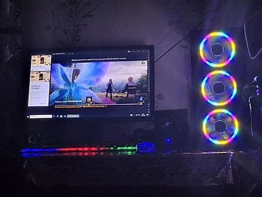 Audio: Gaming masaüstü kompüter seti - Korpus: Temperli şüşə ön və yan — 1