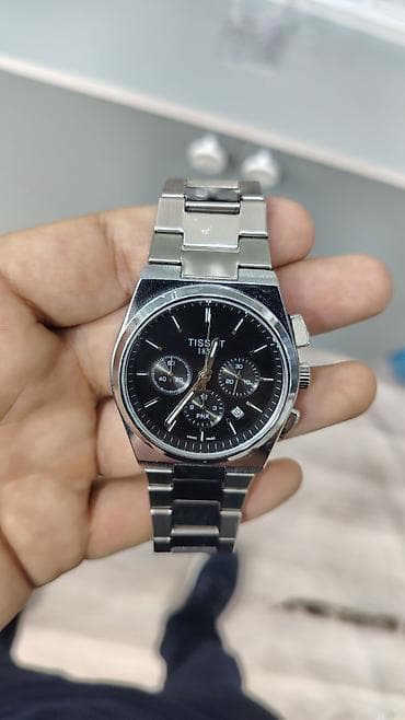 часы tissot: Tissot Chronograph kişi qol saatı - Korpus: paslanmayan polad, iki — 8