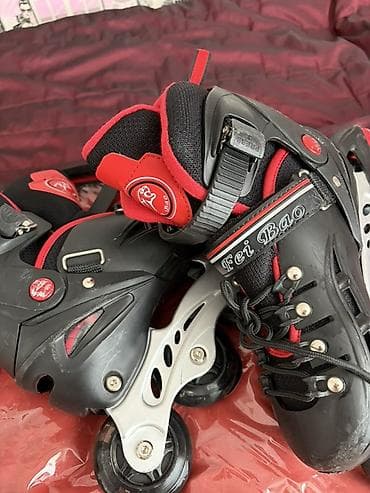 Fei Bao təkərli konki (inline skates) - Rəng: qara/qırmızı - Korpus