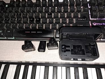 Monitorlar: WiWU W1-WM001 simsiz mikrofon dəsti - 2 ədəd klipsli transmitter (TX) — 3