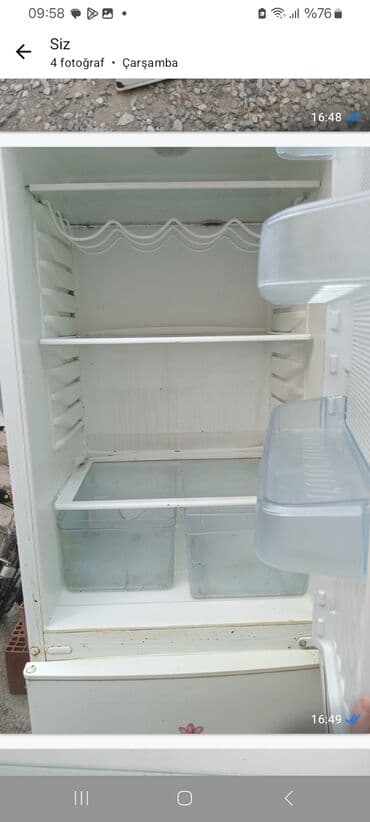 ev soyudan: Məhsul: Məişət soyuducusu Təsvir: - Aşağıda dondurucu bölmə, yuxarıda — 3