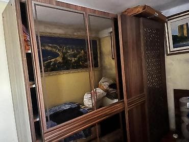 pufik divan: Geniş qarderob və rahat divan dəsti - Qarderob: sürgülü qapılı, iri — 1