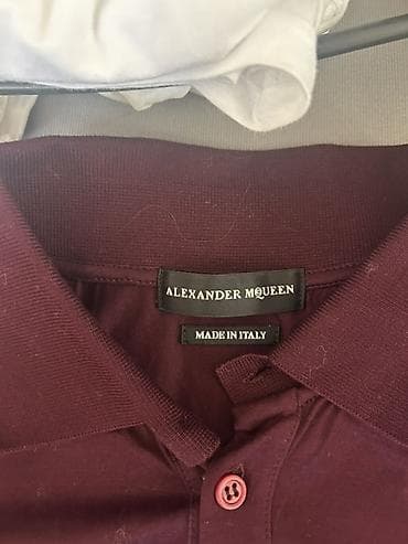 klassik geyim: Alexander McQueen polo köynəyi – Bordo rəng AZ ISTIFADE OLUNUB - — 2