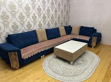 xalç: Məhsul: Künc divan dəsti və jurnal masası - Dizayn: Z-formalı geniş — 1