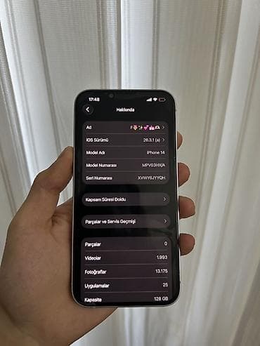 IPhone 14, 128 GB, Simsiz şarj, Face ID — 4