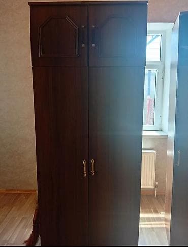 2 qapılı, Qəhvəyi, Taxta, Açılan, Düz dolab — 1