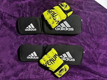 İdman çantaları: MMA üçün əlcək və bilək qoruyucu dəsti - Əlcəklər: Venum brendinin — 1