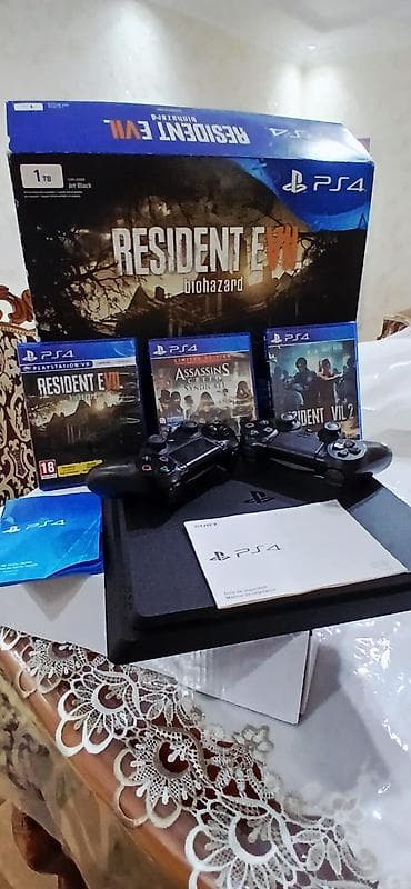 playstation xırdalan: PlayStation 4 (PS4) Resident Evil 7 Biohazard bundle – 1 TB, Jet Black — 1