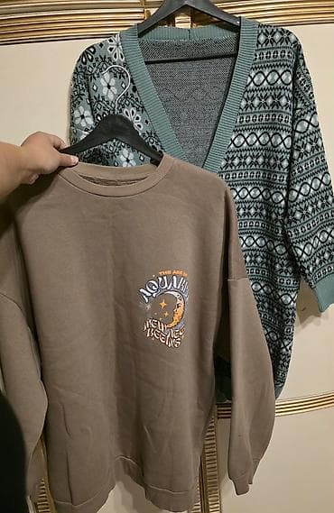 1 jaket 1 qalin switer ceni 10 aznden.42 olcu.ela veizyyetde. hezi