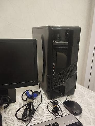 купить игровой ноутбук в баку: Masaüstü kompüter komplekti Tərkib: - Sistem bloku (qara korpus, ön — 3