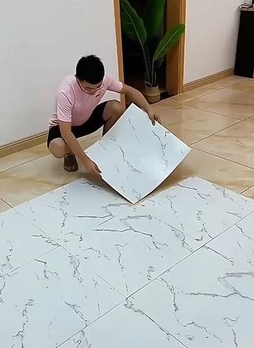 laminatlar: Yapışqan laminat və mərmər. PVC materialı olan arxasi özü yapişqanlı — 8