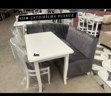 mətbəx ucun divan: *Sifarişlə hazırlanır* ✔️Kuxna üçün stol stul dəsti✨✨. 2 stul 1 — 3