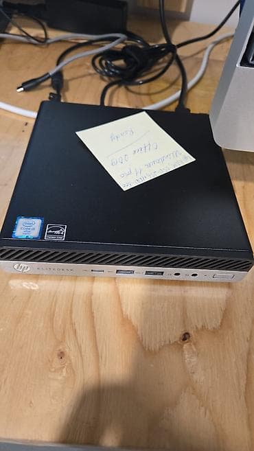 honor pad x8a: Intel Core i5 6500T CPU 2.50 GHZ Compact HP EliteDesk mini PC. Has a — 1