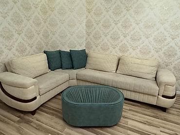 pufik divan: İşlənmiş, Künc divan, Pufik, Bazalı, Açılan — 1