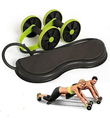 İdman və istirahət: AB Roller Resistance Bandli Fitness Seti Məhsul təsviri: - Evdə və — 6