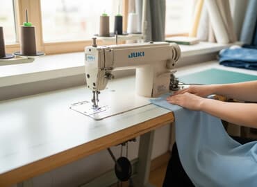 JUKI DDL-5550 sənaye tikiş maşını – stol və pedallı komplekt