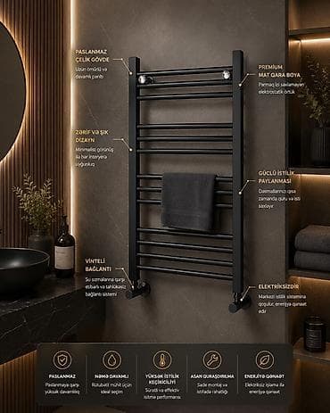 elekt: Premium havluq/dəsmal quruducuları – zərif dizayn, yüksək keyfiyyət — 5