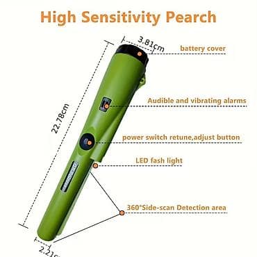 Металлоискатели: GP-Pointer əl tipli metal detektoru - 360° yan skan zonası: ətraflı — 2