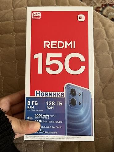 Tecılı Yenı telefondu ısledılmeyıb Xiaomi Redmi 15C – NFC dəstəyi ilə