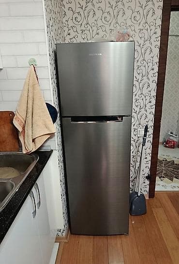 su temizleyici qurgular: İşlənmiş 2 qapılı Hoffman Soyuducu Satılır, rəng - Gümüşü, Dolab içi — 1