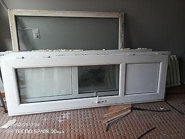 Məhəccərlər: PVC pəncərə və aksesuar dəsti - Ağ rəngli PVC pəncərə blokları — 4