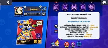 Brawl Stars hesabı – yüksək trophy və nadir kontentlə dolu - Kupa — 3