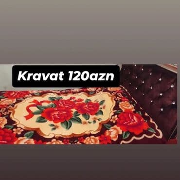 işlenmiş kubik: İşlənmiş, İkinəfərlik çarpayı, Bazasız, Matrassız, Siyirməsiz — 1