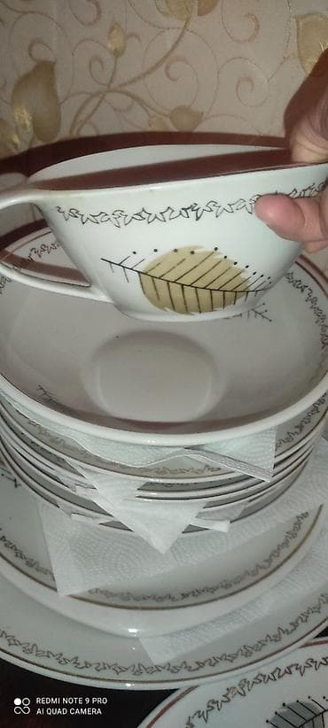 qab qacaq ecemi instagram: Nahar dəsti, rəng - Ağ, Farfor — 8