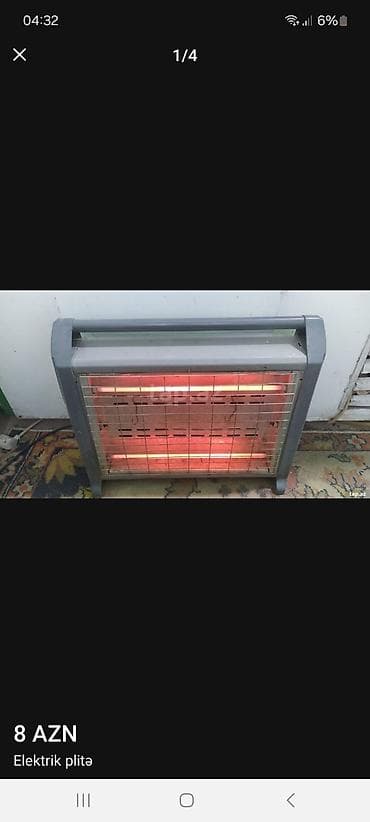 İnfraqırmızı elektrik qızdırıcı 1 ededi 10m yaxsi isliyirler -
