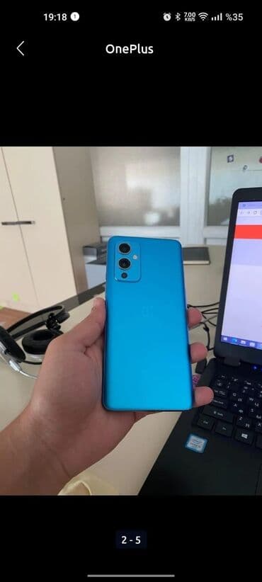 Бусы: OnePlus 9, 128 ГБ, цвет - Синий, Сенсорный, Отпечаток пальца, Беспроводная зарядка — 2