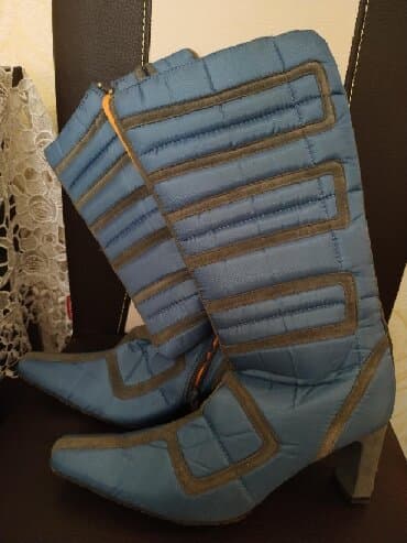 fitnes üçün qadın krosovkaları: Ölçü: 36.5, rəng - Göy, İşlənmiş — 1