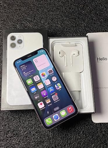 ipad pro 11 m2: IPhone 11 Pro, 256 GB, Gümüşü, Zəmanət, Kredit, Simsiz şarj — 2