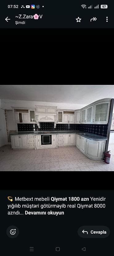 💫 Metbext mebeli *Qiymət 1800 azn* Yenidir yığılıb müştəri götürməyib