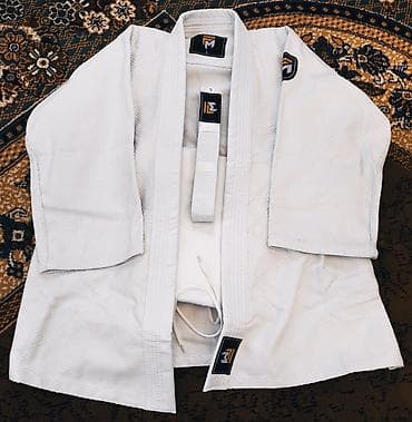 Uşaq üçün cüdo/ciu-citsu kimono üst geyimi - Rəng: ağ - Material