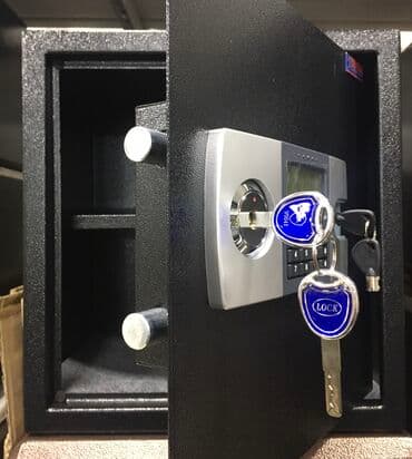 копилка на 100 тысяч сом таблица: Hundurluk 40sm Eni 38sm Derinlik 30sm Seyf iki acar ve kodile isleyir — 3