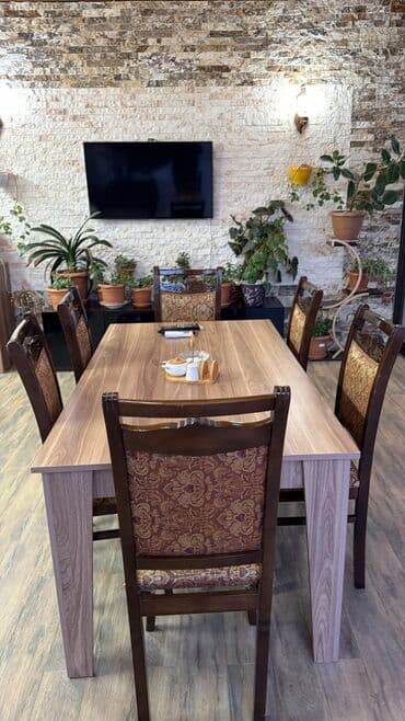 Ремонт и строительство: VesileMasa+8 stul.(acilmir) Ela veziyyetde Qiymet 300 azn — 1