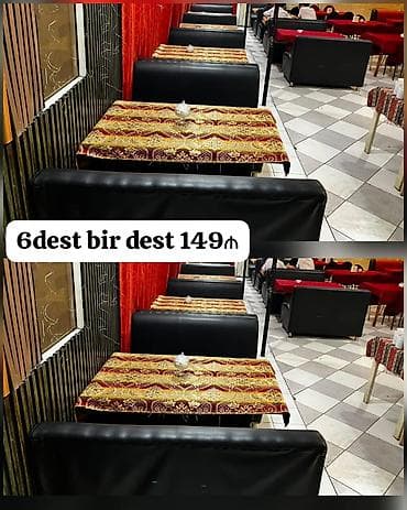 masa restoran: Kafe restoran uçun divan 6dest bir dest 149₼ satılır dest daxildi iki — 1
