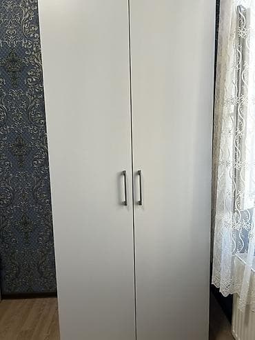 kunc divan kreditle: İki qapılı ağ şkaf - Minimalist dizayn, hamar səthli ağ fasad - İki — 2