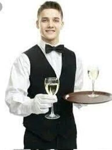 Уборщицы: Официант, Мужчина, 20 лет, Без опыта — 1